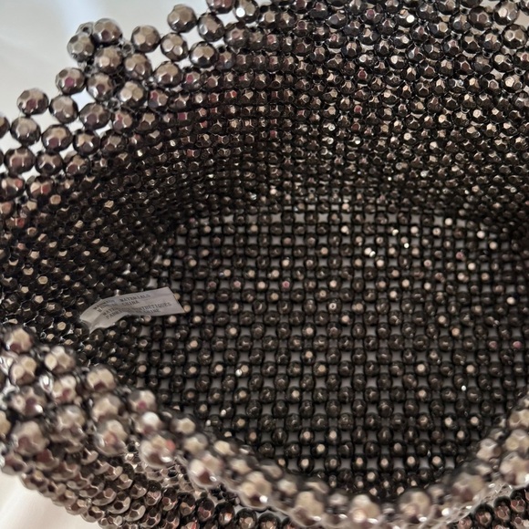 Metallic Crystal Beaded Top Handle Mini Bag | Excellent Condition - Picture 4 of 8